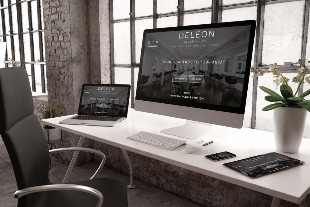 salon website multiple devices